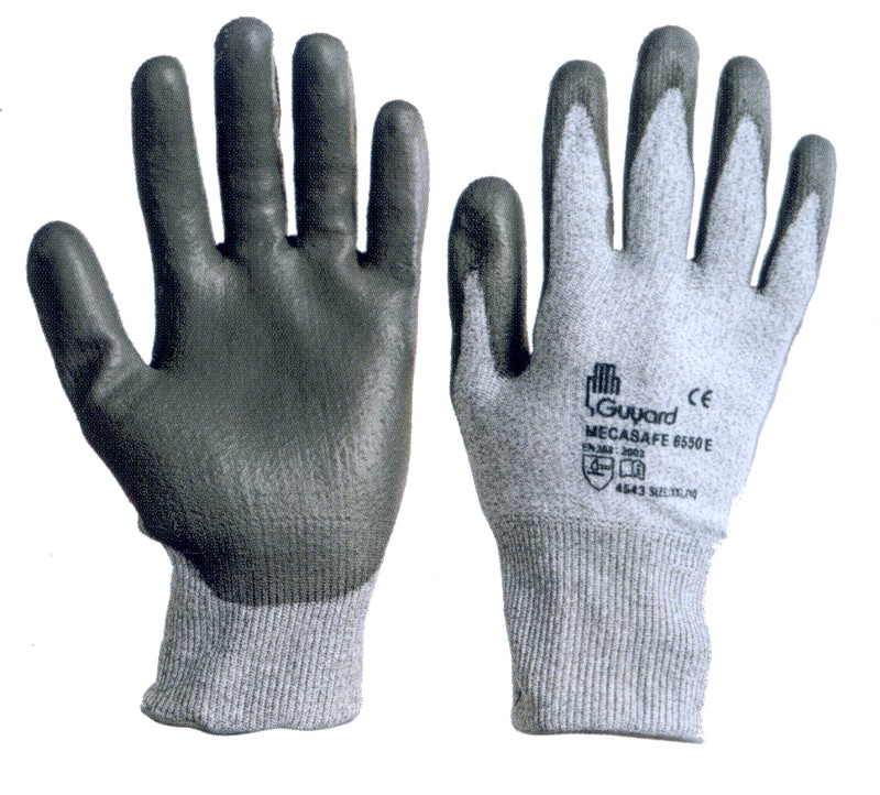 Gants anti-coupure gris taille 9