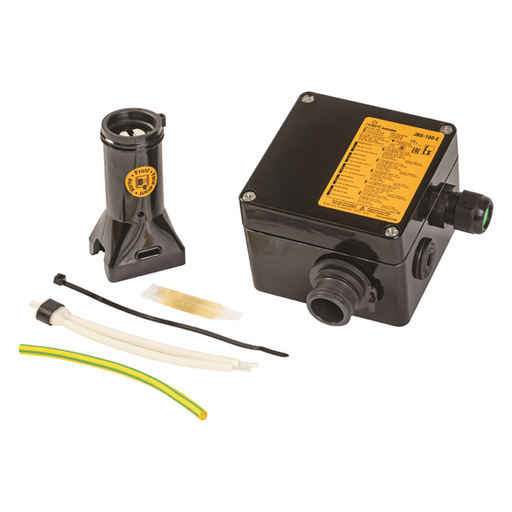 Boîte de raccordement avec plaque de mise à la terre, entrée unique, installation à froid, ATEX