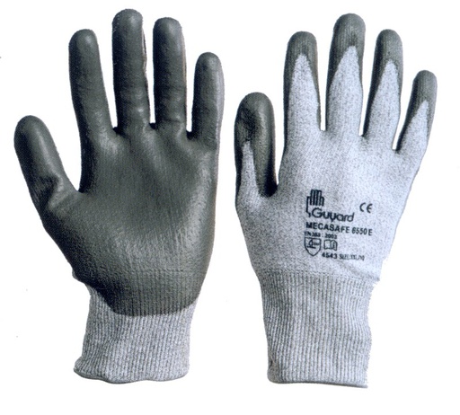 Gants anti-coupure gris taille 10